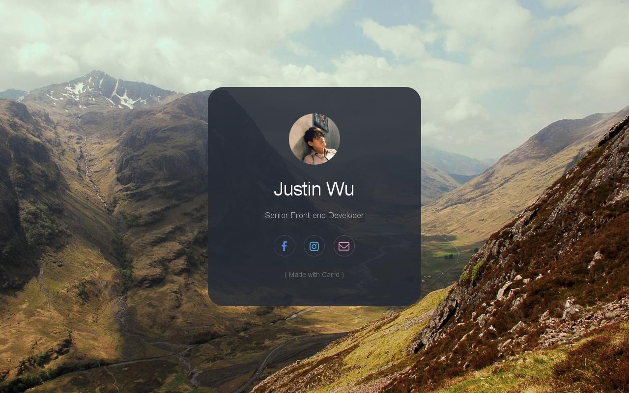 Carrd profile picture for @justin